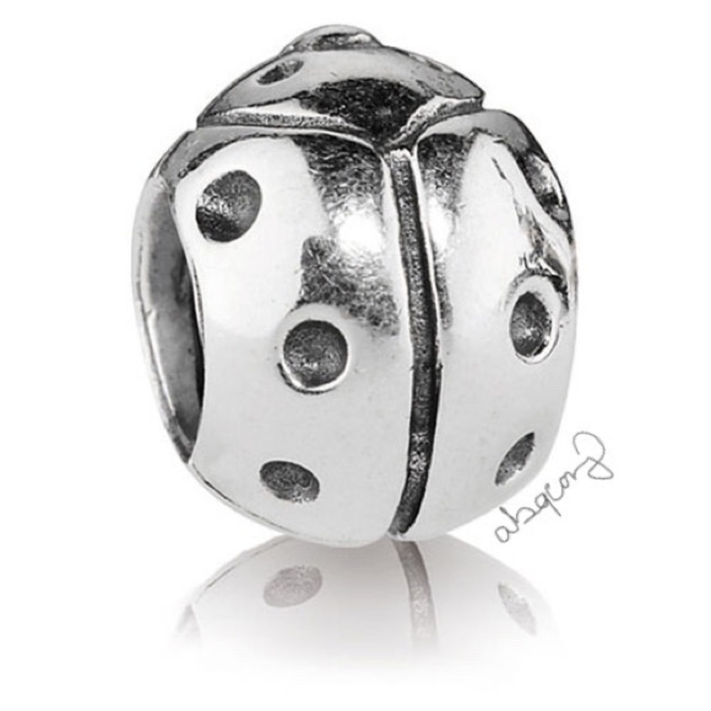 EUC Pandora 790135 Sterling Silver Lady Bug Charm - RETIRED